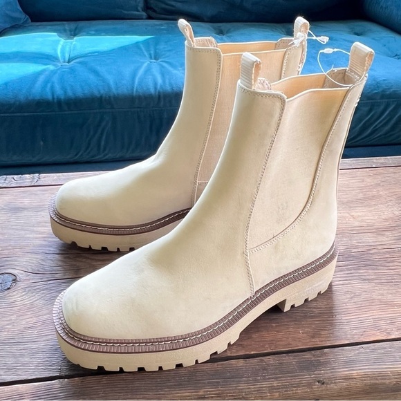 Sam Edelman Women's Laguna Chelsea Banana Cream Leather Ankle Boot 9.5 Medium - Picture 10 of 10